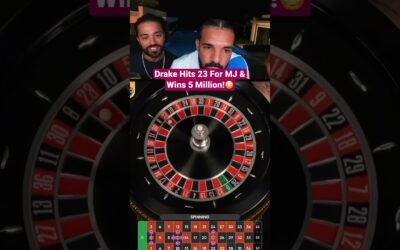 Drake Hits 23 On Roulette For MJ & Wins 5 Million!😳 #drake #roulette #michaeljordan #casino #bigwin