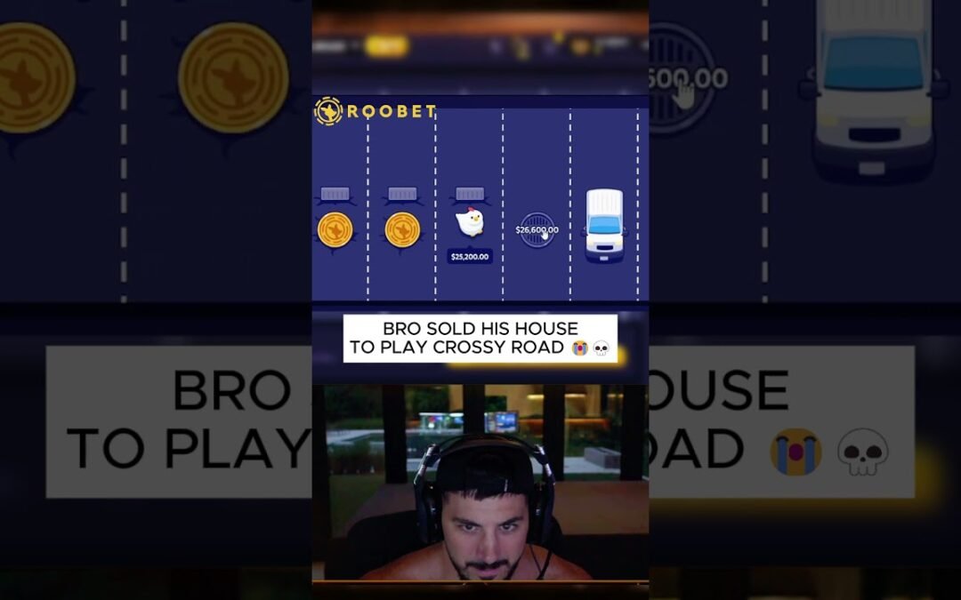 BRO SOLD HIS HOUSE TO PLAY THE CHICKEN GAME! 😭😭#casino #slots #roobet