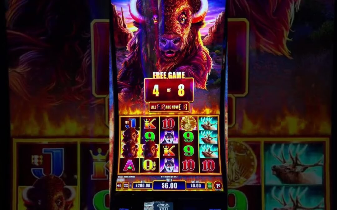 Buying a $200 Instant Feature on the NEW Buffalo Power Pays! @slots #lasvegas #casino