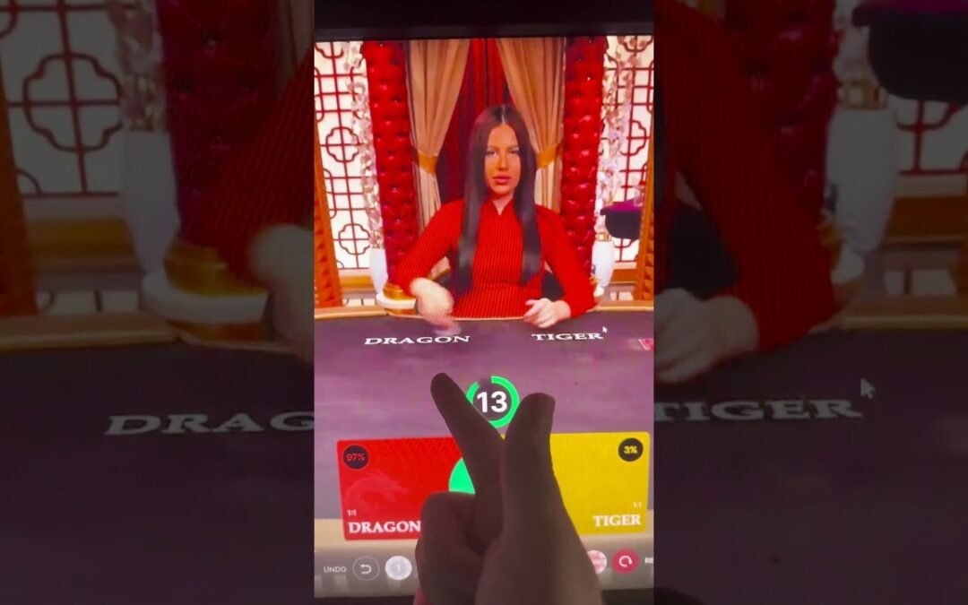 BIG BET ON DRAGON TIGER! #shorts #tact #stake #casino #roulette #blackjack #onlinecasino