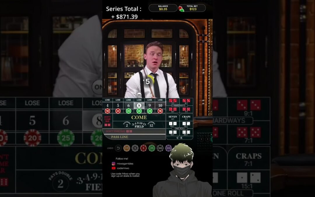 Day 24 playing online craps casino everyday! #roobet #blackjack #casino #gamble #stake