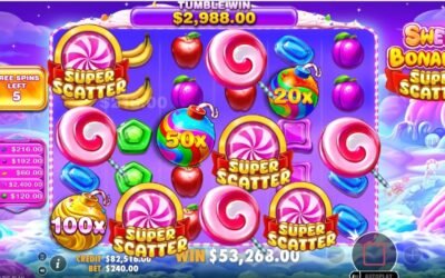 SWEET BONANZA SUPER SCATTER – 50 FREE SPINS = MASSIVE PROFIT! ONLINE CASINO SLOT