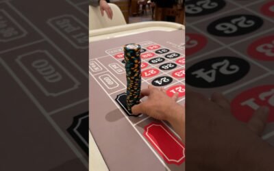 I bet $5800 on ONE spin of roulette! #casino #gamble #gambling #lasvegas #roulette