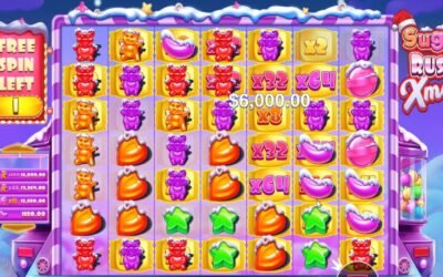 SUGAR RUSH XMAS NICE WIN 64X BONUS BUY ONLINE CASINO ONLINE SLOT CHRISTMAS GAME