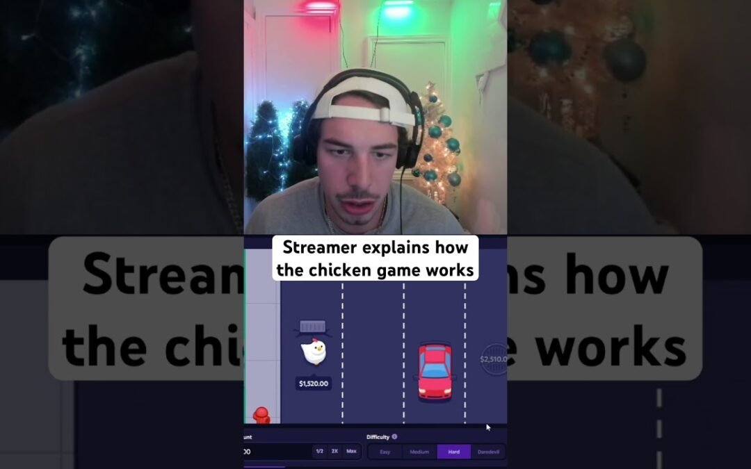 Streamer explains how the chicken game works #casino #onlinecasino #shorts #highlights