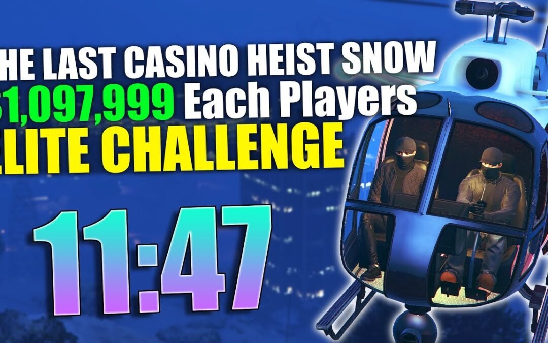 The Diamond Casino Heist Silent And Sneaky, With Snow! | Elite Challenge, Staff Entrance, Artwork