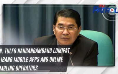 Sen. Tulfo nangangambang lumipat sa ibang mobile apps ang online gambling operators | TV Patrol