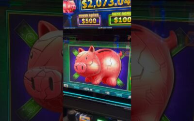 MASSIVE PIGGY BANKIN SLOT BONUS! Our biggest pig yet! #slots #casino #jackpot #slotmachine #bonus