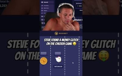 Steve found a money glitch on the chicken game #roobet #onlinecasino #777 #cardgames #gamble #casino