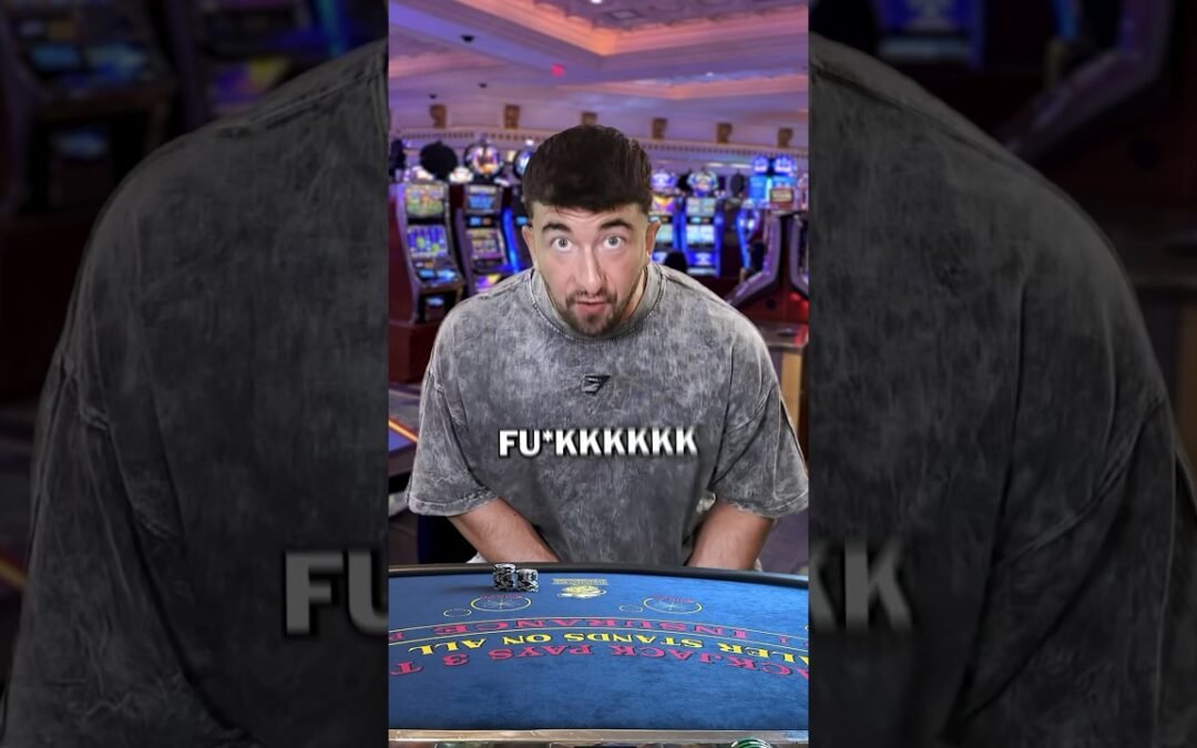 When you sit at a $10 Blackjack Table😭 #casino #blackjack #gambling #betting #comedy #skit #degen