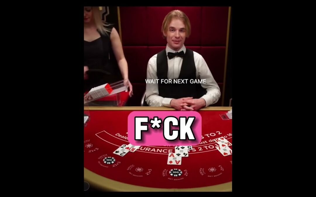 He thinks screen’s OFF and swears ⚠️ #live #casino #fails