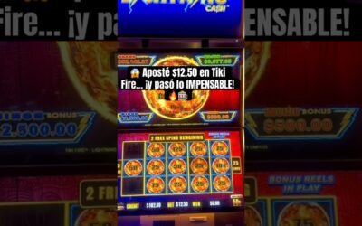 😱 Aposté $12.50 en Tiki Fire… ¡y pasó lo IMPENSABLE! 🔥🎰 #youtube #casino #viral #realladyslots
